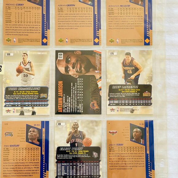 LOT OF 9 BASKETBALL Trading Cards. Mint Condition. Fleer Ultra Brand. - Picture 6 of 8